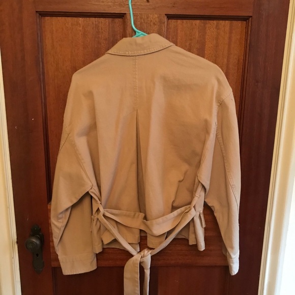 Camel Zara Waist Jacket - Picture 3 of 5